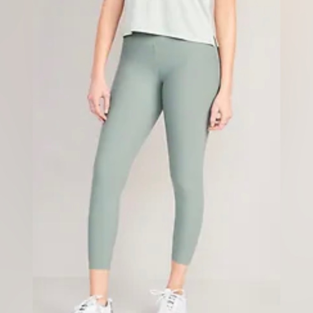 NWT Old Navy High Waisted Powesoft 7/8 Leggings Light Slate Blue size 4x